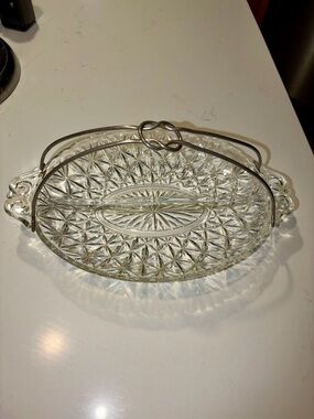 Anchor Hocking Divided Relish Dish Vintage